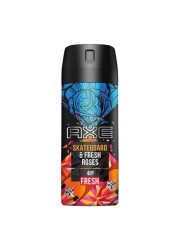 Axe Antiperspirant Deodorant Spray For Men Skateboard &amp; Fresh Roses 150ml