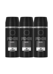 Axe Black Mcqueen Deodorant Body Spray 150ml Pack of 3