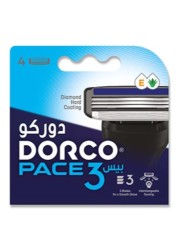 دوركو بيس 3 خرطوشة حلاقة 4 قطع