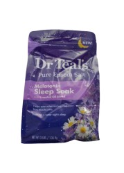 Dr. Teal&#39;s Melatonin Sleep Soak Pure Epsom Bath Salt White 1.36kg