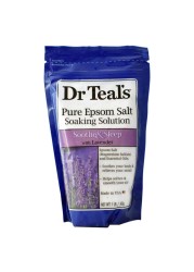 Dr Teal&#39;s Pure Epsom Salt Soaking Solution With Lavender 450g
