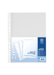 Viquel Perforated File Clear A4 50 Pockets