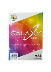 Galaxy Brite A4 Premium Color Copy Paper Multicolour 21x29.7cm 250 PCS