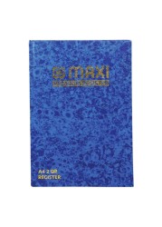 Maxi A4 Register Book Blue 2 Quire