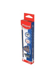 Maped Black&#39;Peps HB Pencil with Eraser Box 6 PCS
