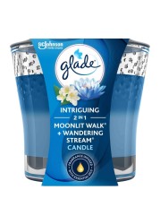 Glade Intriguing 2in1 Moonlit Walk &amp; Wandering Stream Scented Candle 3.4Oz