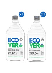 Ecover Zero Percentage Washing Up, Liquid, 450ml Pack of 2