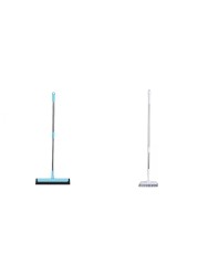 Aiwanto 2 Pack Set Cleaning Wiper and Brush Bathroom Toilet Cleaning Brush Wiper Floor Cleaning Wiper(Random Colour)