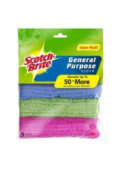 Scotch-Brite Microfibre General Purpose Cloth Multi-Purpose 5 PCS
