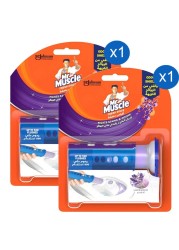 Mr. Muscle Multi-Purpose Fresh Discs Gel Rim Block Lavender 38g Pack of 2