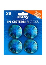 Easy Lu-Blue In-Cistern Toilet Blocks 8 Blocks, 38g