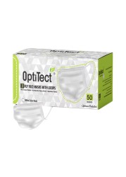 OptiTect Disposable Face Mask White 3 Ply 50 PCS