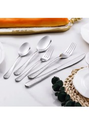 MAAC Home Classic White Cutlery Set for Everyday Elegance - Set of 10 Luxurious Elegant Durable and Classic Premium Design Cutlery Set Perfect for everyday use, and get together, restaurant, banquet