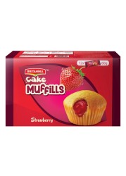 Britannia Strawberry Muffins Cake, 60g Pack of 12