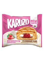 Karuzo Croissant Bun Strawberry Cheesecake 82g