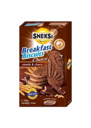 Sneksi Breakfast Biscuits Cereals and Choco 160g