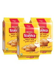 Britannia Toastea Wheat Rusk, 30.5g Pack of 3