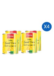 Cozina Whole Sweet Corn 180g Pack of 4