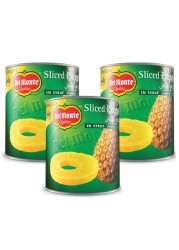 Del Monte Sliced Pineapple in Syrup, 567g Pack of 3