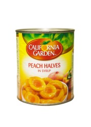 California Garden Peach Halves In Syrup 825g