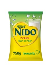 Nestle Nido Fortified Milk Powder Rich In Fiber Pouch 750g