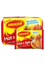 Nestle Maggi Hot And Spicy Noodles 78g Pack of 5