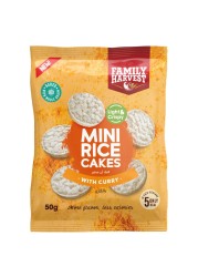 Family Harvest Mini Rice Cakes with Curry 50g