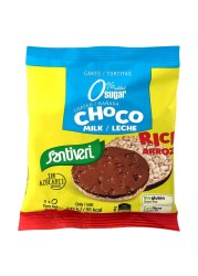 Santiveri Rice Cakes Coated with Milk Chocolate, 25g