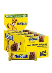 Nesquik Chocolate Breakfast Cereal Bar, 25g Pack of 24