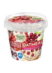 Family Harvest Instant Oatmeal Apple and Cranberry 55g