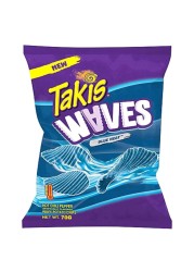 Takis Blue Heat Waves Hot Chili Pepper Flavoured Wavy Potato Chips, 70g