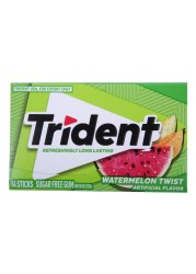Trident Sugar-Free Gum Sticks Watermelon Twist 14 Sticks