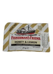 Fisherman&#39;s Friend Menthol Flavour Lozenges with Sweetener Honey and Lemon 25g