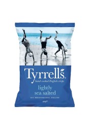 Tyrrells Hand Cooked English Crisps With Lightly Sea Salted 40g