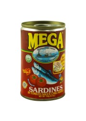 Mega Sardines in Tomato Sauce with Chili, 155g