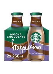 Starbucks Frappuccino Mocha Coffee Drink, 250ml Pack of 2
