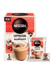 Nescafe Cappuccino Foamy Coffee Mix Choco Sprinkles, 19.3g Pack of 5