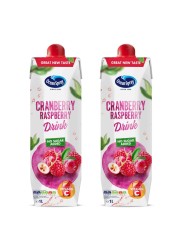 Ocean Spray Cranberry Raspberry Juice 1L Pack of 2