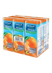 Almarai No Added Sugar Mixed Fruit Orange Juice Drink 180ml Pack of 6