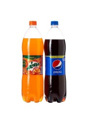 Pepsi And Mirinda Orange Carbonated Soft Drink 1.5L Pack of 2
