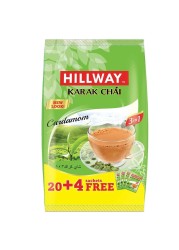 Hillway Karak Chai 3-in-1 Cardamom Flavour Tea Bags 20 Tea Bags