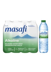 Masafi Alkalife Alkaline Water 500ml Pack of 12