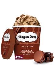 Haagen-Dazs Macaron Double Chocolate Ganache Ice Cream Tub 420ml