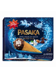 Svalya Pasaka Fairy Tale Vanilla Almonds Ice Cream Cone 150ml Pack of 3