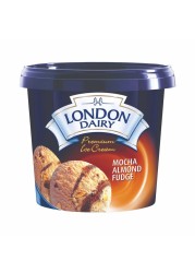 London Dairy Mocha Almond Fudge Ice Cream, 1L
