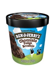 Ben &amp; Jerry&#39;s Chocolate Fudge Brownie Ice Cream Tub, 473ml