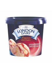 London Dairy Strawberry Cheesecake Ice Cream, 1L