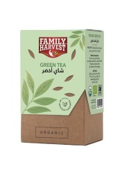 فاميلي هارفست شاي أخضر عضوي أكياس شاي، 20 كيس شاي