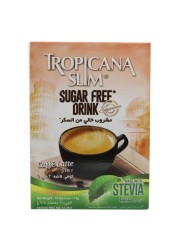 Tropicana Slim Sugar-Free Drink Caffe Latte With Stevia 10 Sachets