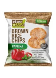 Rice Up! Paprika Flavour Brown Rice Chips, 60g